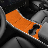 Premium Alcantara Center Console Wrap for 2017–2020 Tesla Model 3 – Luxurious Suede Interior Upgrade
