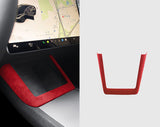 Tesla Alcantara Charging Pad Frame Cover for 2024+ Model 3 Highland & 2025+ Model Y Juniper