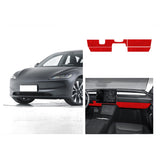 Tesla Alcantara Knee Bolster Panel & Glove Box Wraps for 2024+ Model 3 Highland & Model Y Juniper(4 Pcs)