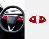 Tesla Alcantara Steering Wheel Panel Wrap Sticker for 2024+ Model 3 Highland