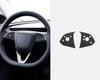 Tesla Alcantara Steering Wheel Panel Wrap Sticker for 2024+ Model 3 Highland