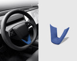 Premium Alcantara Steering Wheel Lower Trim Cover for 2024+ Tesla Model 3 Highland & 2025+ Model Y Juniper