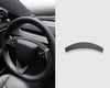 Tessgo Alcantara Steering Wheel Upper Trim Cover for Tesla Model Y Juniper 2026+