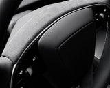 Tessgo Alcantara Steering Wheel Upper Trim Cover for Tesla Model Y Juniper 2026+