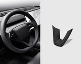 Premium Alcantara Steering Wheel Lower Trim Cover for 2024+ Tesla Model 3 Highland & 2025+ Model Y Juniper