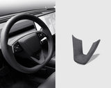 Premium Alcantara Steering Wheel Lower Trim Cover for 2024+ Tesla Model 3 Highland & 2025+ Model Y Juniper