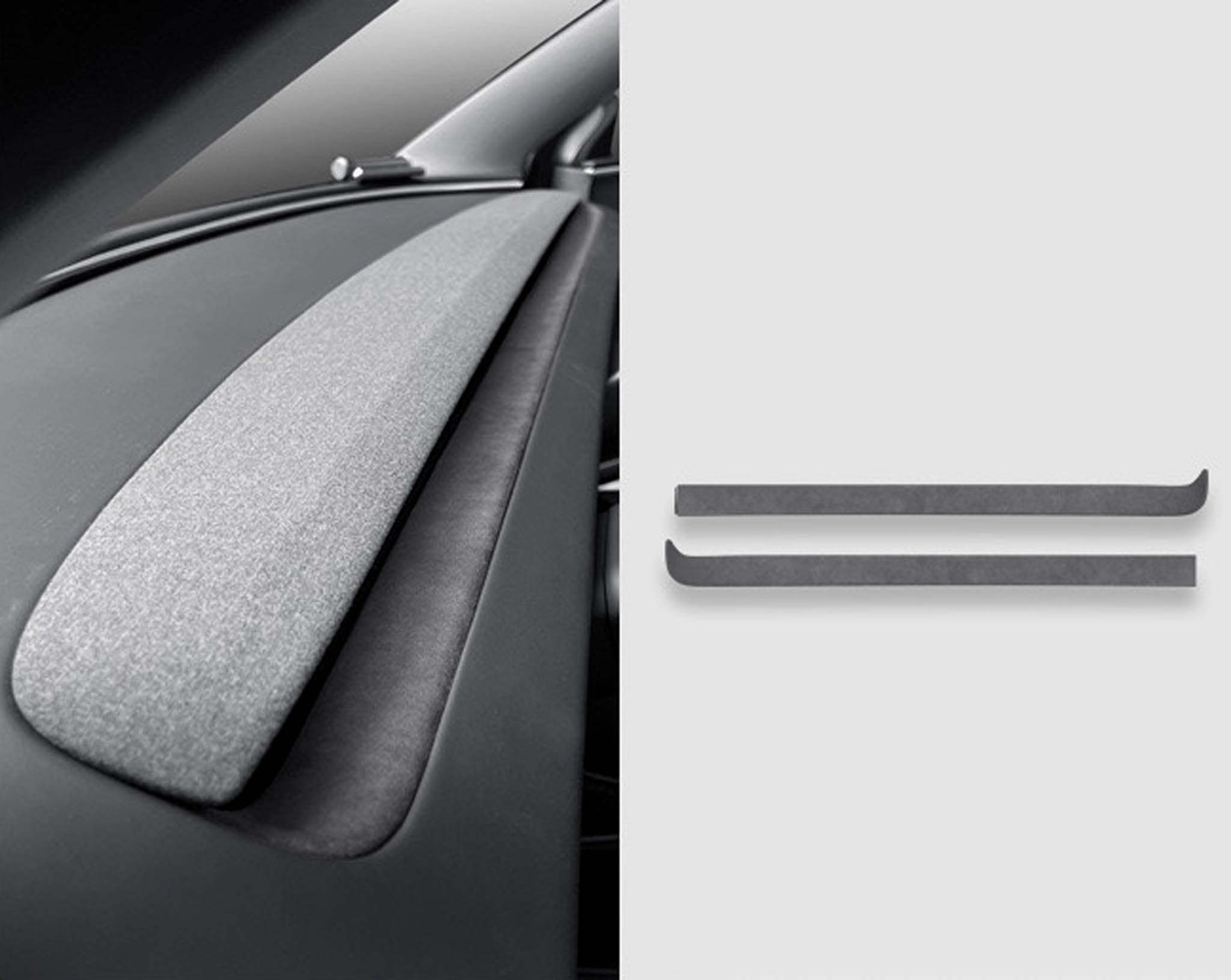 Tesla Alcantara Dash Trim Cover For New 2024+ Model 3 Highland & 2025+ Model Y Juniper (2 pieces)