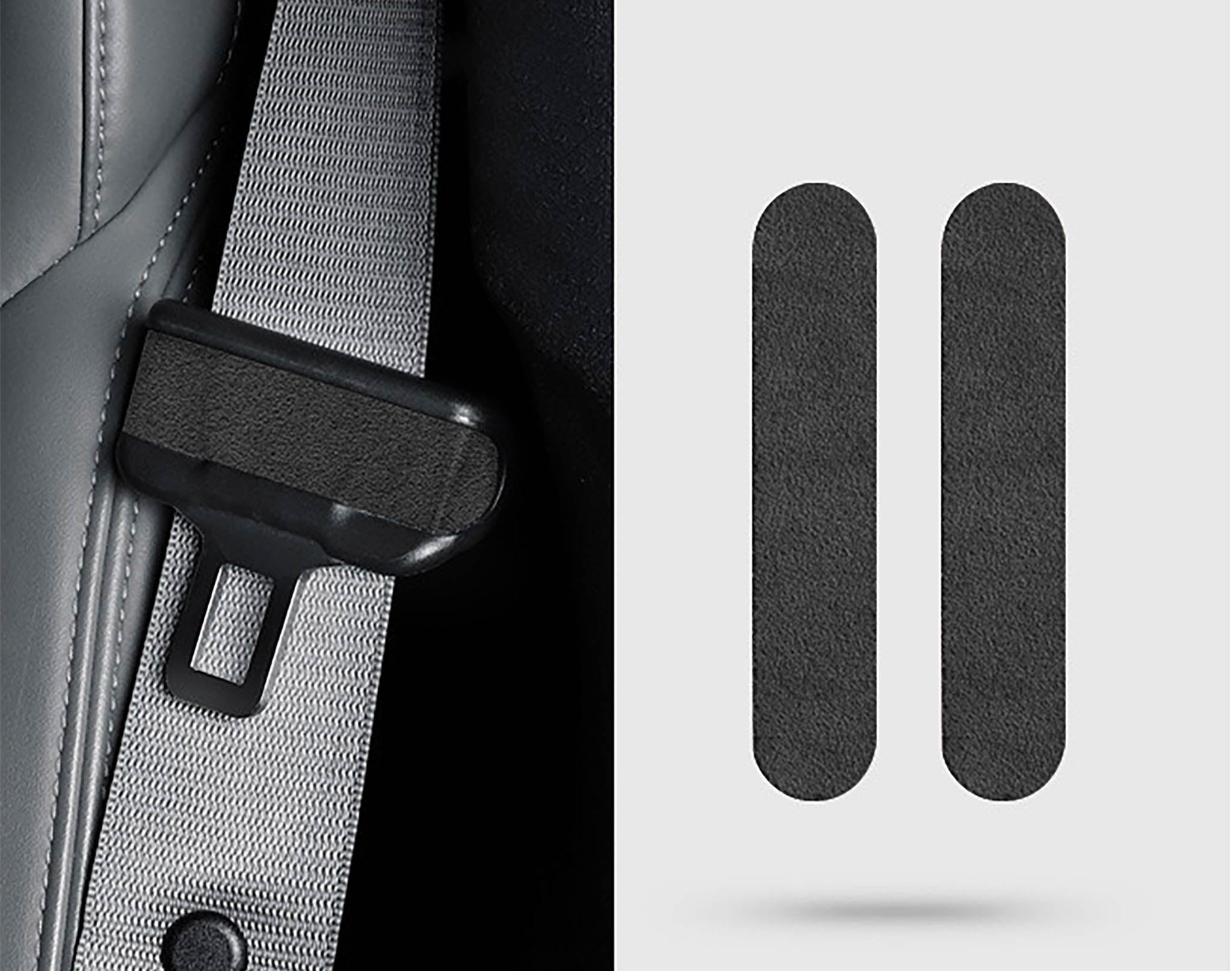 Tesla Alcantara Seat Belt Wrap Sticker for 2024+ Tesla Model 3 & 2025+ New Model Y