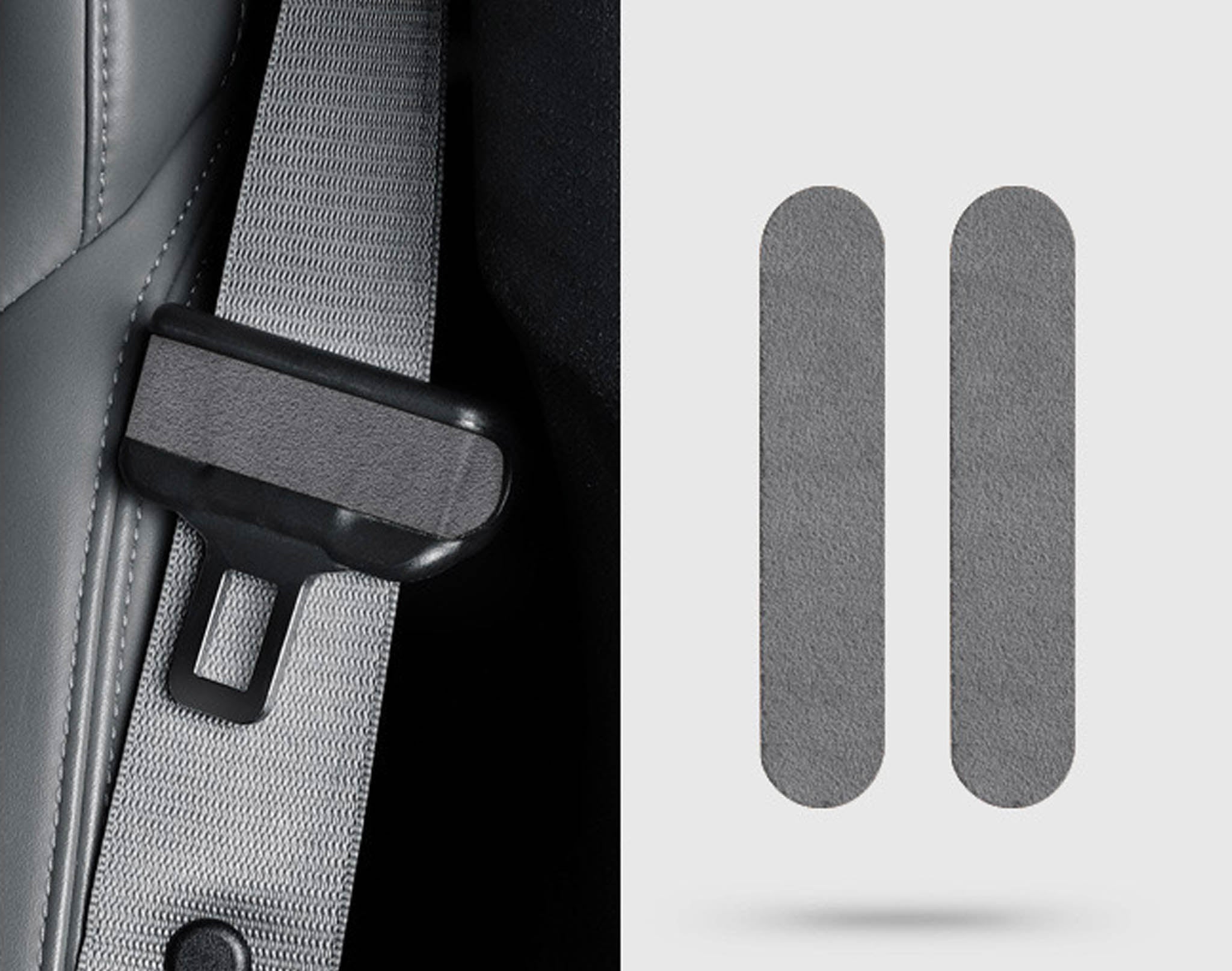 Tesla Alcantara Seat Belt Wrap Sticker for 2024+ Tesla Model 3 & 2025+ New Model Y