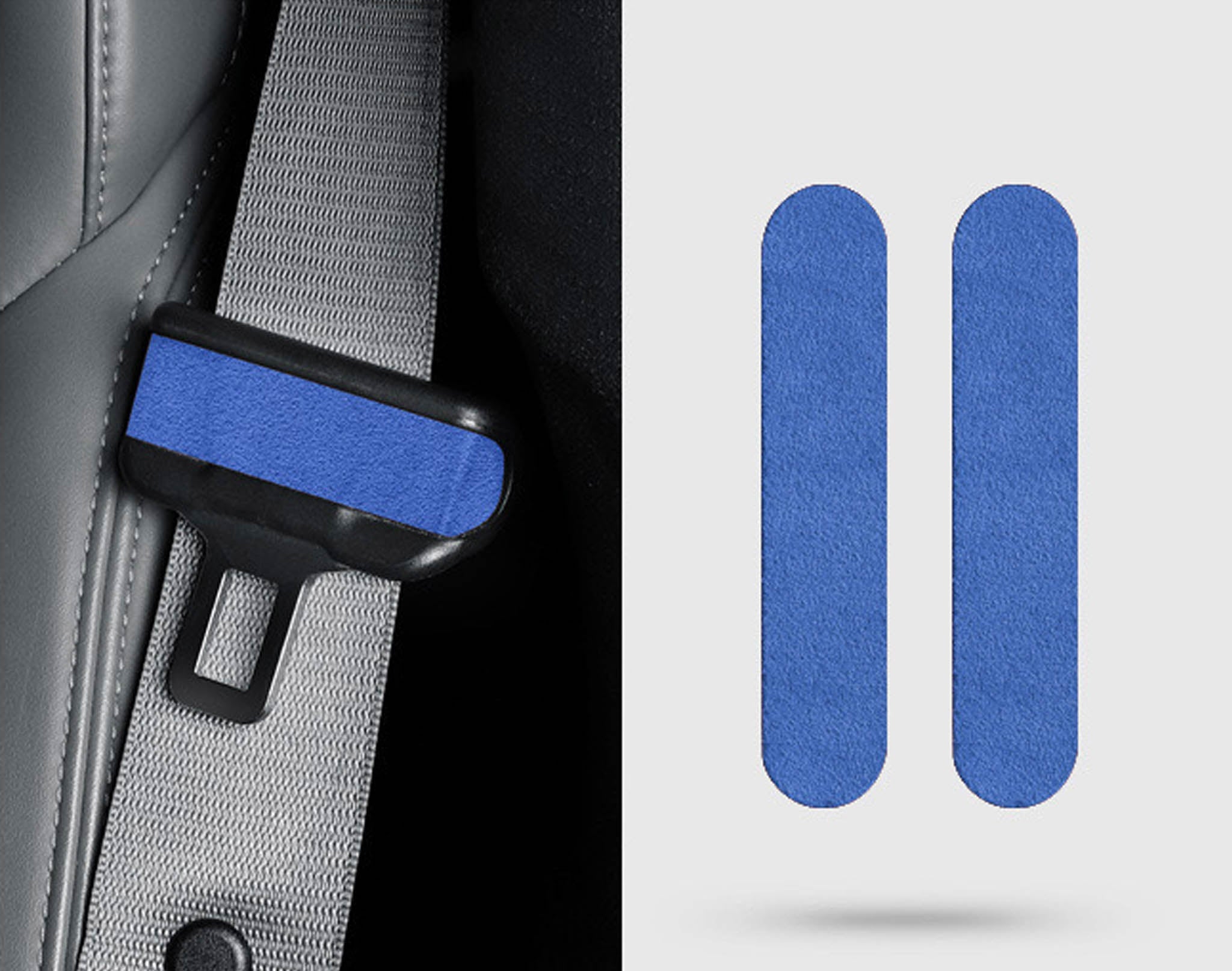 Tesla Alcantara Seat Belt Wrap Sticker for 2024+ Tesla Model 3 & 2025+ New Model Y