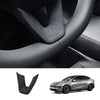 Alcantara Steering Wheel U-shaped Cover for Tesla Model Y L 2026+