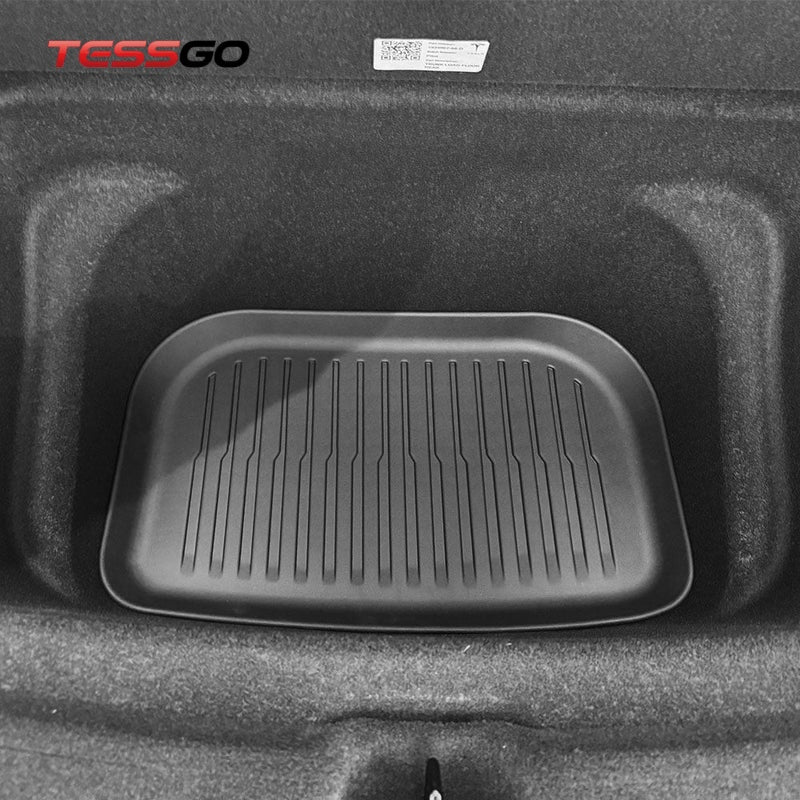 All-Weather TPE Trunk Mats for 2025+ Tesla Model Y Juniper - Durable, Custom-Fit