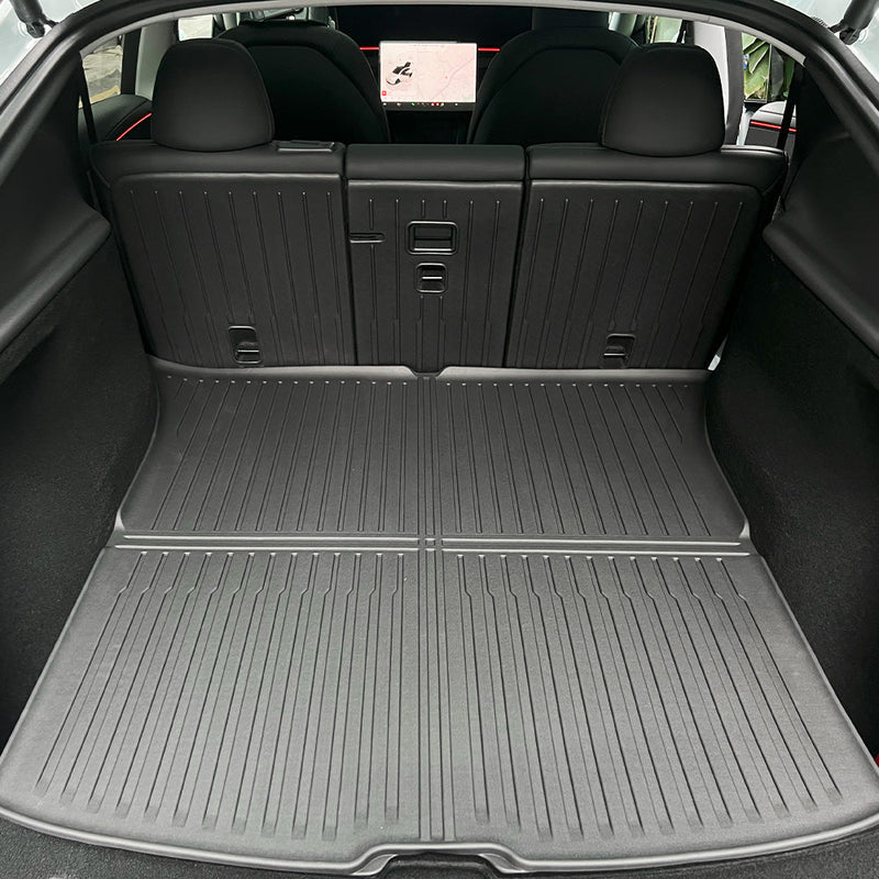 All-Weather TPE Trunk Mats for 2025+ Tesla Model Y Juniper - Durable, Custom-Fit