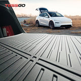 All-Weather TPE Trunk Mats for 2025+ Tesla Model Y Juniper - Durable, Custom-Fit