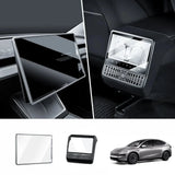 All-in-One Central Screen Tempered Glass & Frame Cover for Tesla Model YL 2026+