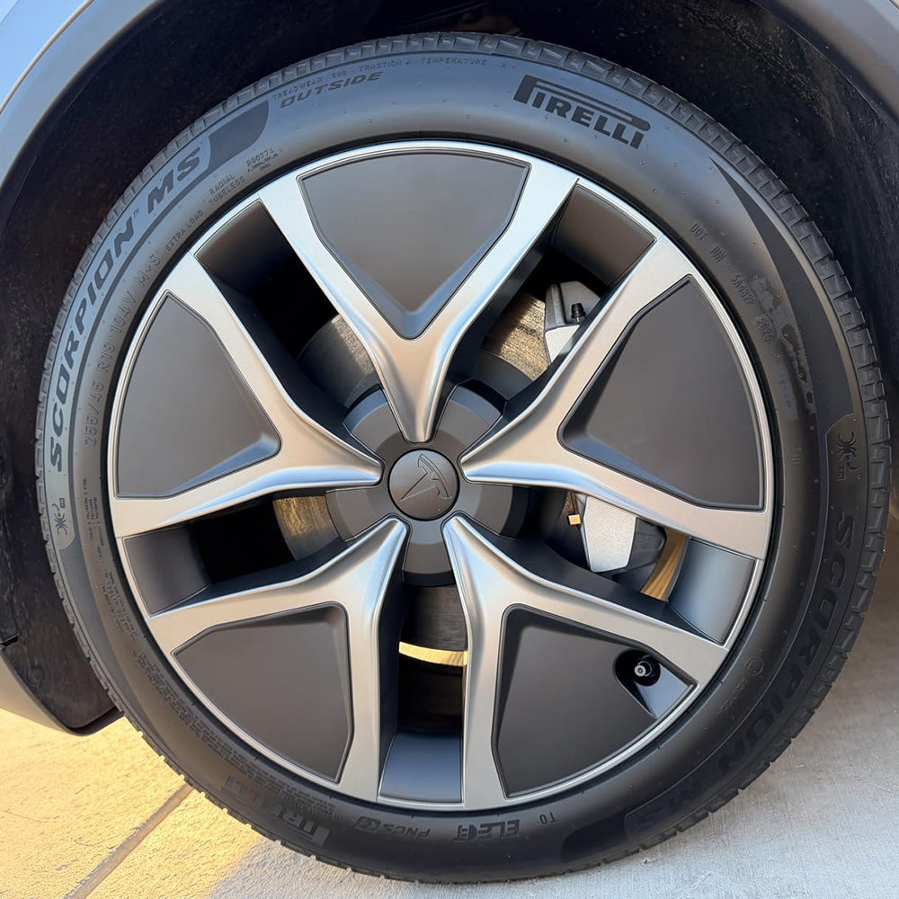 TESSGO Arachnid 2.0 Style 19’’ Crossflow Wheel Covers for 2025+ Tesla Model Y Juniper