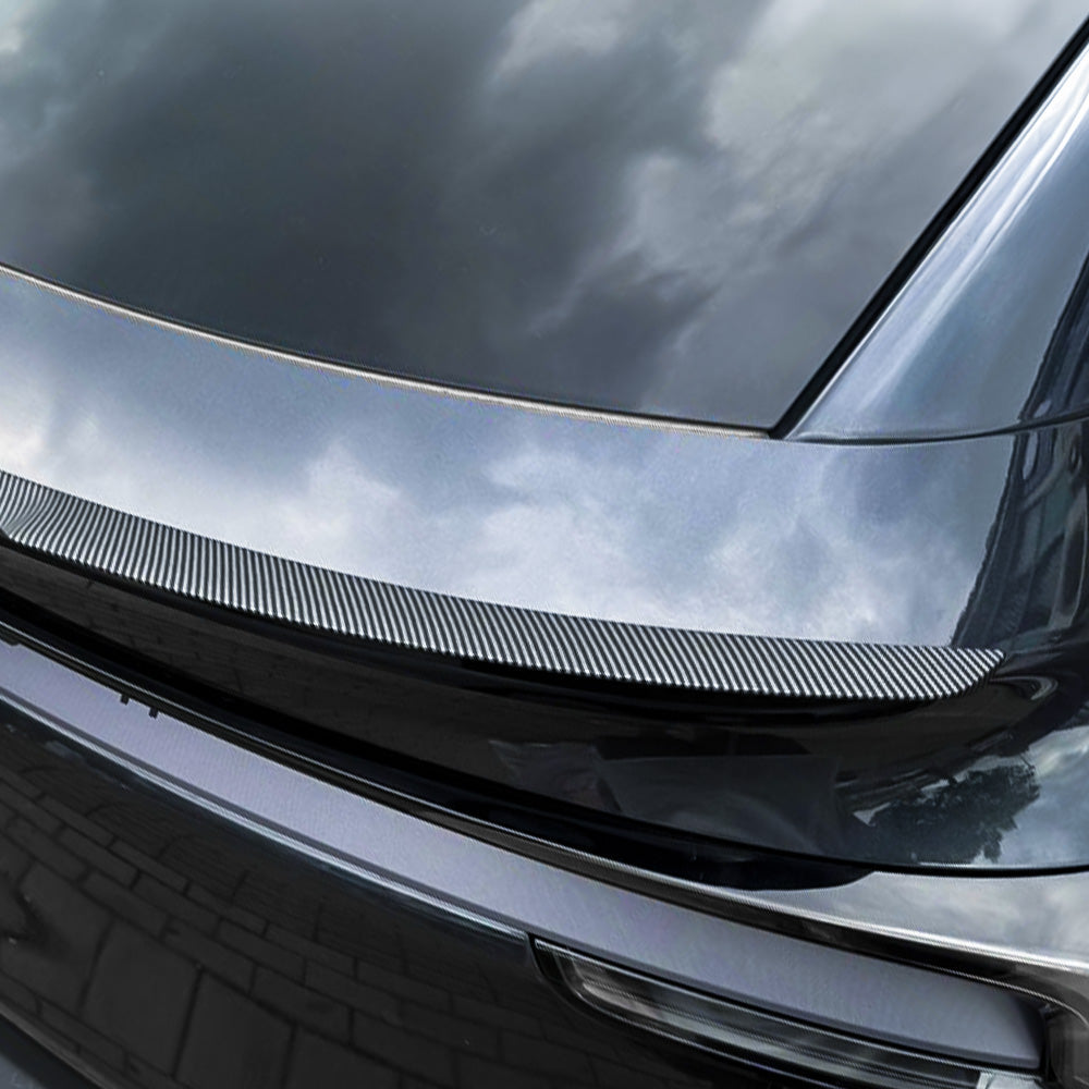 Close up of Blade Style Rear Spoiler for Tesla Model Y Juniper (2025.03+)
