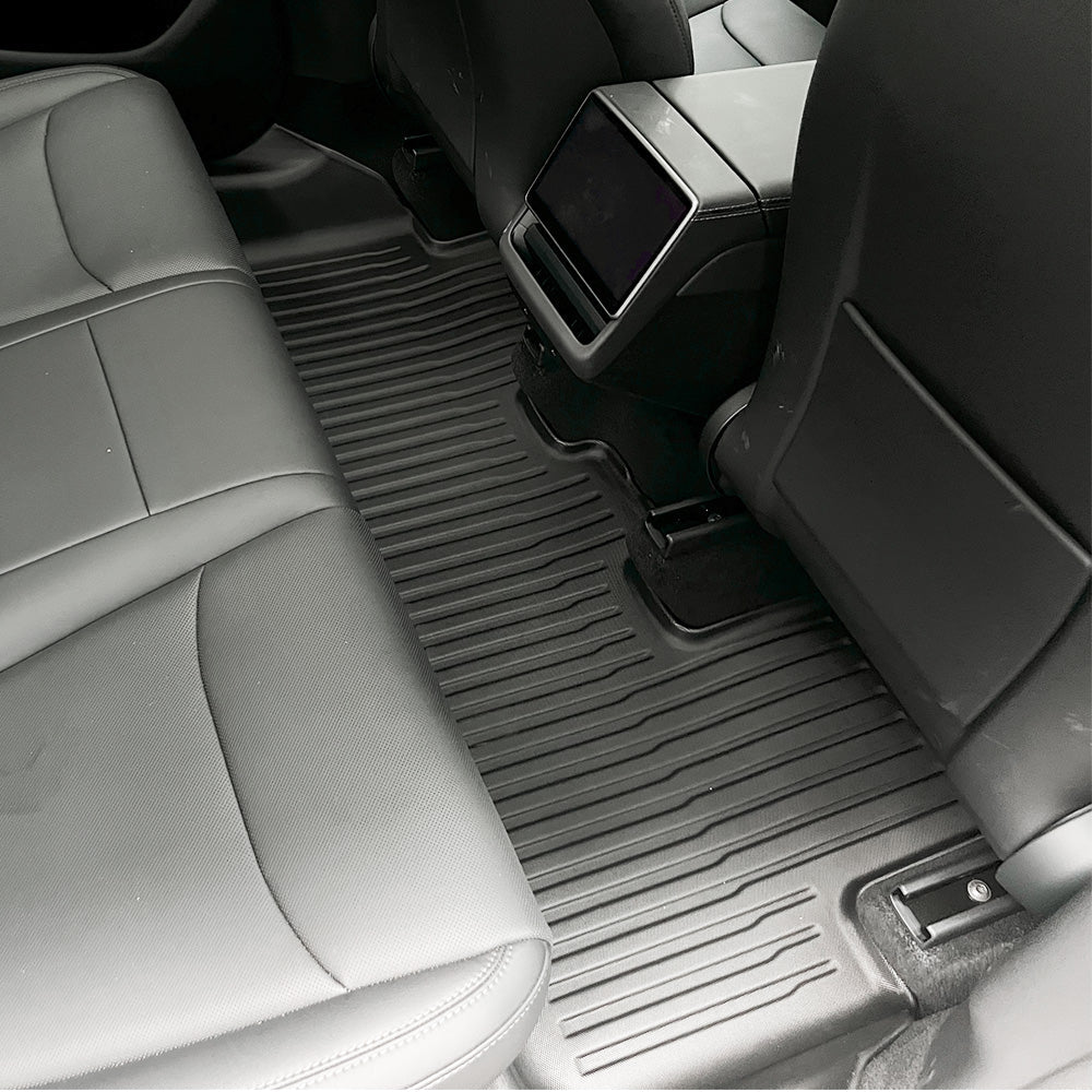 Tessgo Custom-Fit All-Weather Full Coverage Floor Mats for Tesla Model Y Juniper 2025+ Full Interior Set