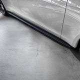 Real Carbon Fiber Side Skirts for Tesla Model S (2021-2025) | High-Performance Aerodynamic Body Kit