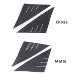 Tesla Model 3/Y Carbon Fiber A-Pillar Covers (All Gens) - gloss & matte finish