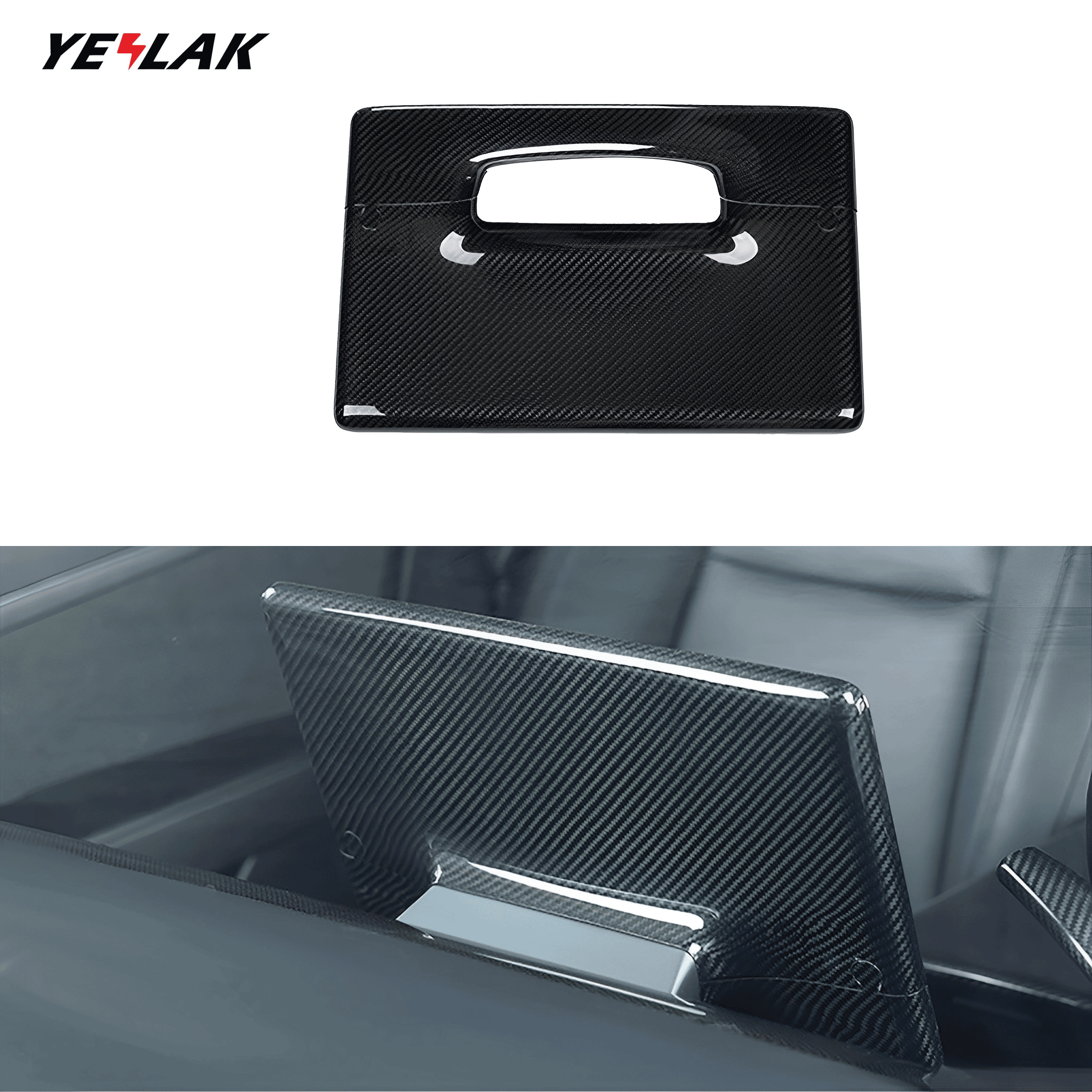 Tesla M3/Y Carbon Fiber Center Control Touchscreen Cover