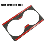 Carbon Fiber Cup Holder Trim Overlay For 2021-2026 Model S / X