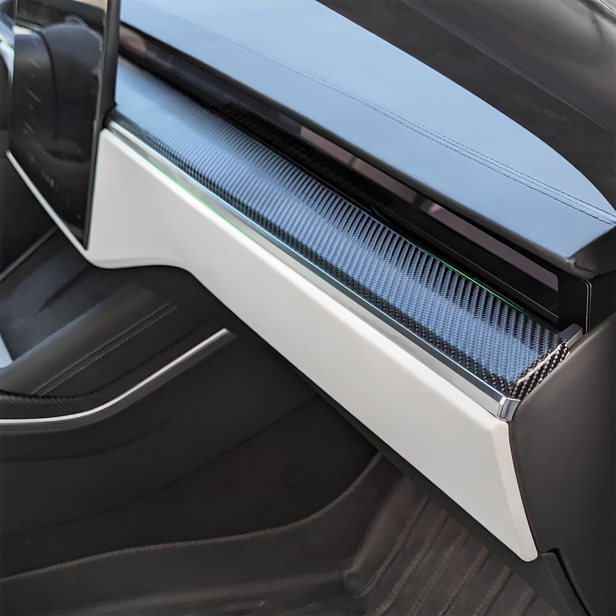 Real Carbon Fiber Dashboard Covers For 2021-2026 Model S / X