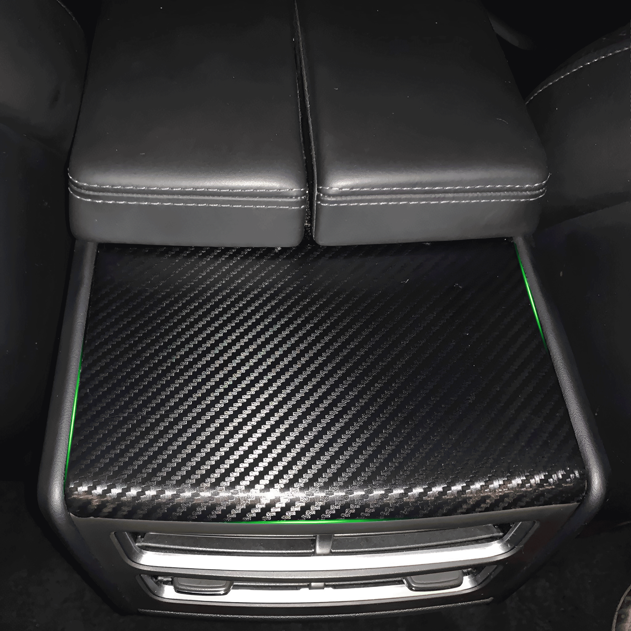 Carbon Fiber Rear Air Vent Cover for Tesla Model S/X (2012-2021) | OEM Fitment & Luxury Interior Upgrade