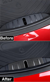 Carbon Fiber Frunk Hood Lock Cover For Tesla Model 3