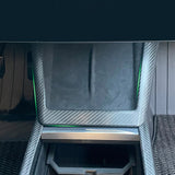Tesla Model Y Juniper with Carbon Fiber Charging Pad Frame installed
