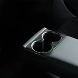 Tesla Model 3 Highland Carbon Fiber rear Cup Holder Cover