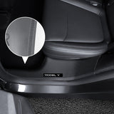 Carbon Fiber Door Sill Protectors for Tesla Model Y Juniper & Model 3 Highland | Custom-Fit Interior Scuff Protection