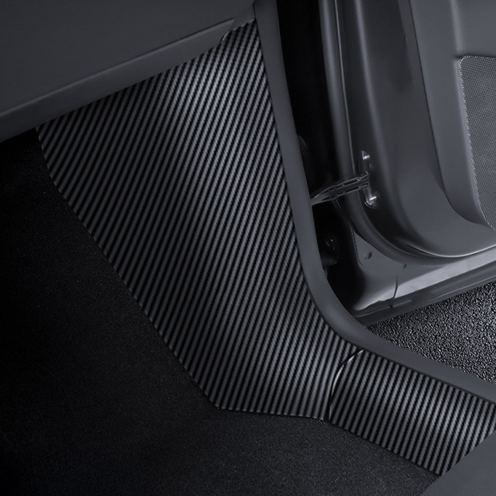 Carbon Fiber Door Sill Protectors for Tesla Model Y Juniper & Model 3 Highland | Custom-Fit Interior Scuff Protection
