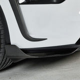 Carbon Fiber Front Bumper Side Splitter Lip for 2025 Tesla Model Y