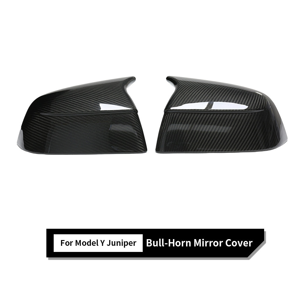 Tesla Model Y GT-Style Carbon Fiber Mirror Caps
