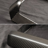 Real Carbon Fiber Rear Touchscreen Trim Cover for Tesla 2021-2026 Model S & X | Teego