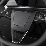 Tesla Model 3 Highland Carbon Fiber Steering Wheel Trim