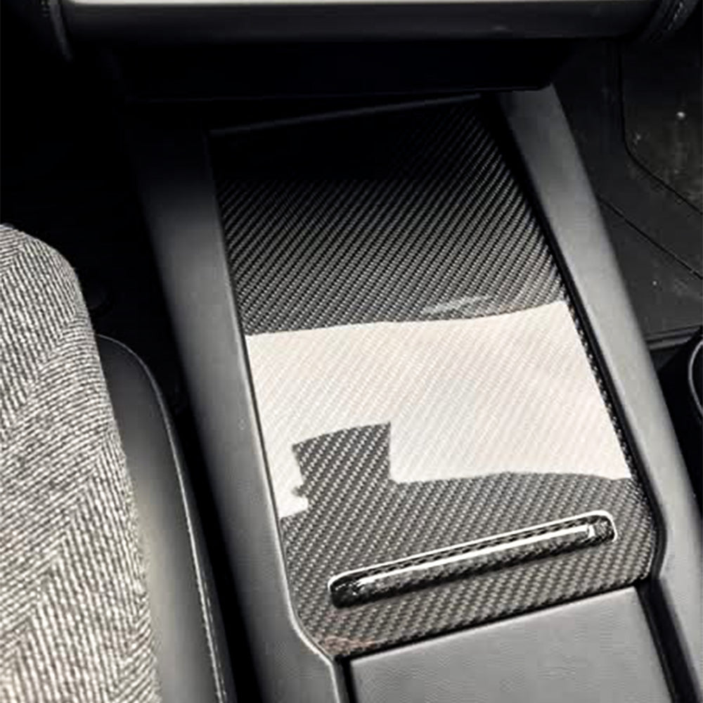 Carbon Fiber Center Console Cover for Tesla Model S/X (2016-2021) | Premium Custom Fit Interior Upgrade