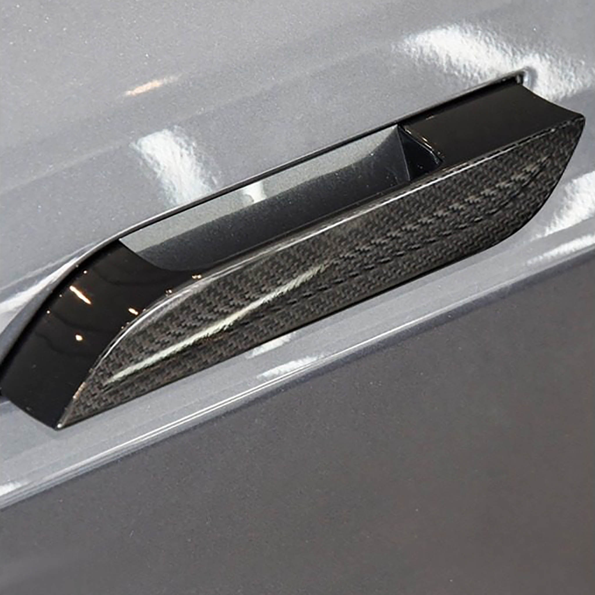 Carbon Fiber Door Handle Covers for Tesla Model S – Sleek, High-End Exterior Upgrade