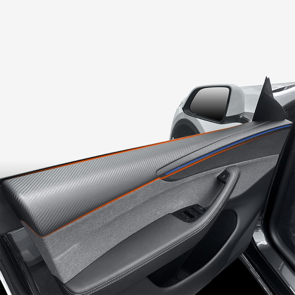 Tessgo Carbon Fiber Door Panel Trim Covers for Model Y Juniper 2026+
