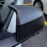 Tesla Model Y Carbon Fiber Mirror Caps