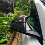 Tesla Model Y GT-Style glossy Carbon Fiber Mirror Caps