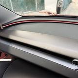 Detail of Carbon Fiber Upper and lower Dashboard for Model Y Juniper