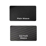 carbon fiber plain 1*1 weave vs 2×2 twill weave