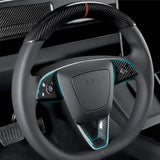 Tesla Model 3 Highland Carbon Fiber Steering Wheel Trim