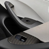 Glossy Carbon Fiber Window Switch Covers for Model 3 Highland 2024+