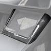 Carbon Fiber Wireless Charging Pad Frame Overlay installed on Tesla Model 3 Highland