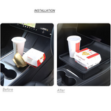 Custom Food Tray for Tesla Model 3 & Model Y (2020-2024) – Durable, Convenient Center Console Solution for Road Trips