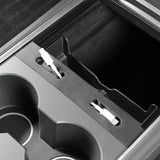 Center Console Sunglasses Holder & Cable Organizer for Tesla Model 3 & Y