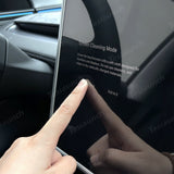 All-in-One Central Screen Tempered Glass & Frame Cover for Tesla Model YL 2026+